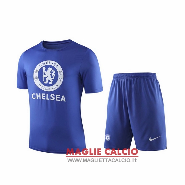 nuova formazione insieme completo divisione magliette chelsea 2019-2020 blu