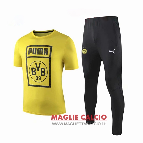 nuova formazione set completo divisione magliette borussia dortmund 2019-2020 giallo nero