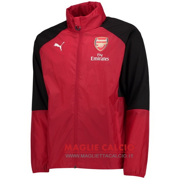 nuova arsenal giacca a vento rosso nero 2019-2020