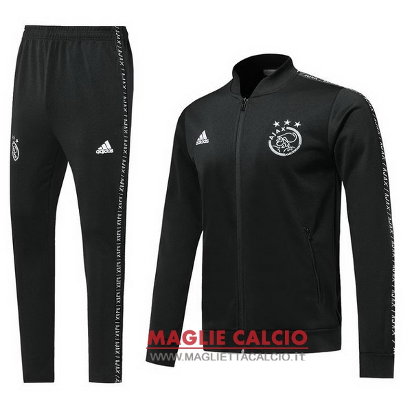 nuova ajax set completo nero bianco giacca 2019-2020