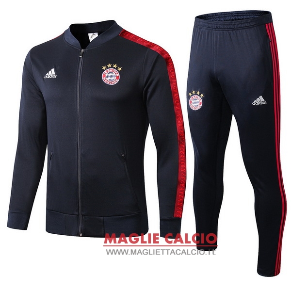 nuova bayern monaco insieme completo blu rosso giacca 2019-2020