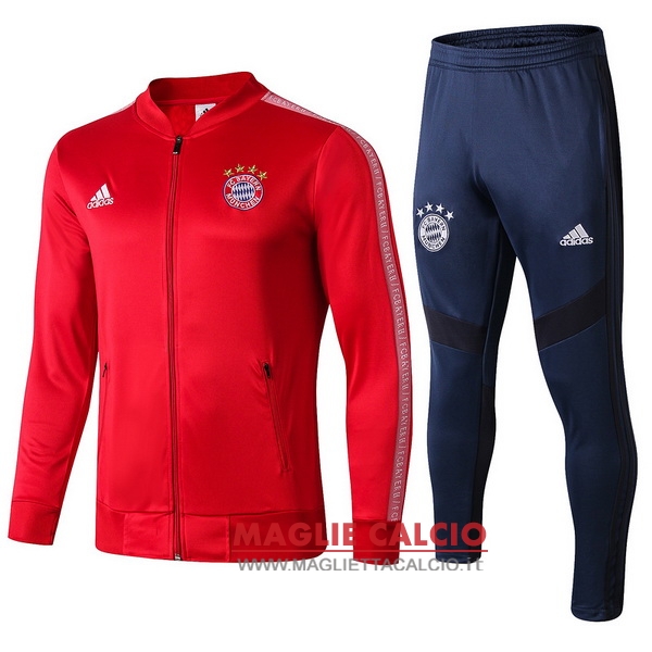 nuova bayern monaco insieme completo rosso blu giacca 2019-2020