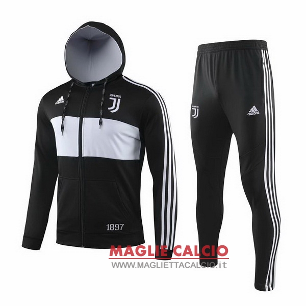 nuova juventus set completo grigio nero giacca 2019-2020