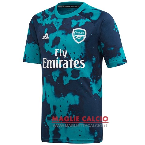 nuova formazione divisione magliette arsenal 2019-2020 blu verde