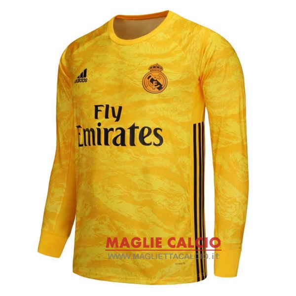 nuova prima magliette real madrid mancia lunga portiere 2019-2020