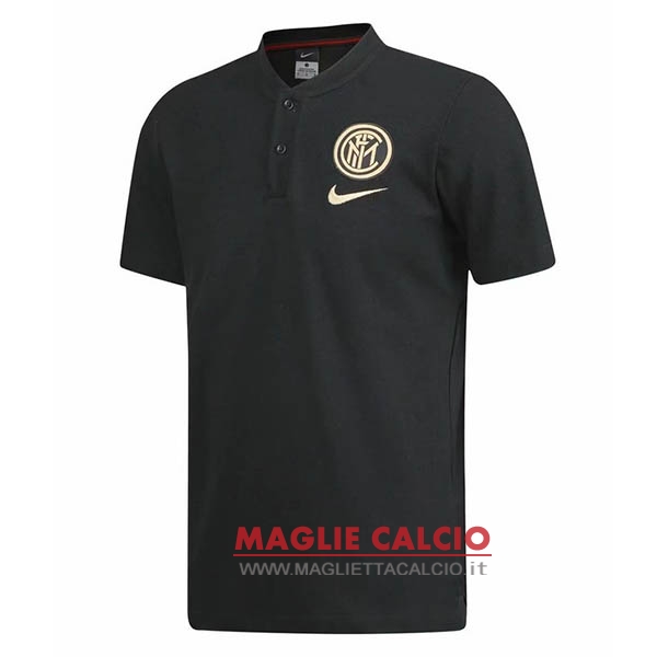 inter de milan nero giallo magliette polo nuova 2019-2020