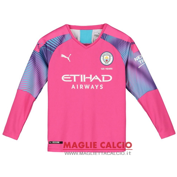 nuova magliette manica lunga portiere manchester city 2019-2020 rosa