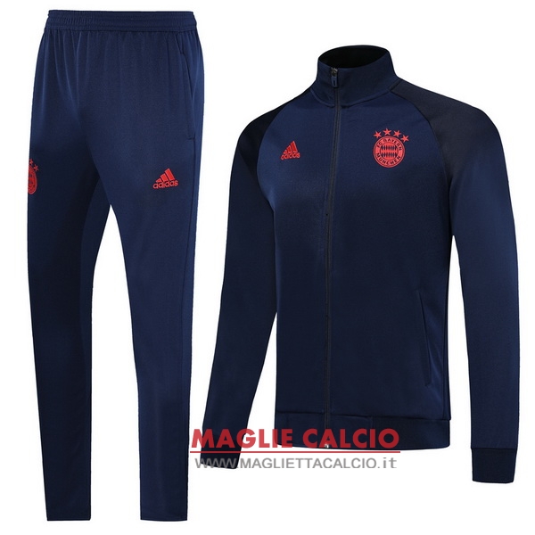 nuova bayern monaco insieme completo blu navy giacca 2019-2020