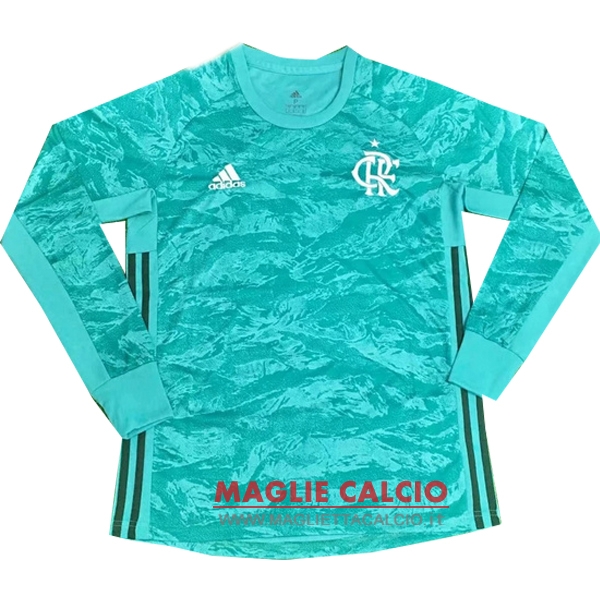 nuova magliette manica lunga portiere flamengo 2019-2020 verde