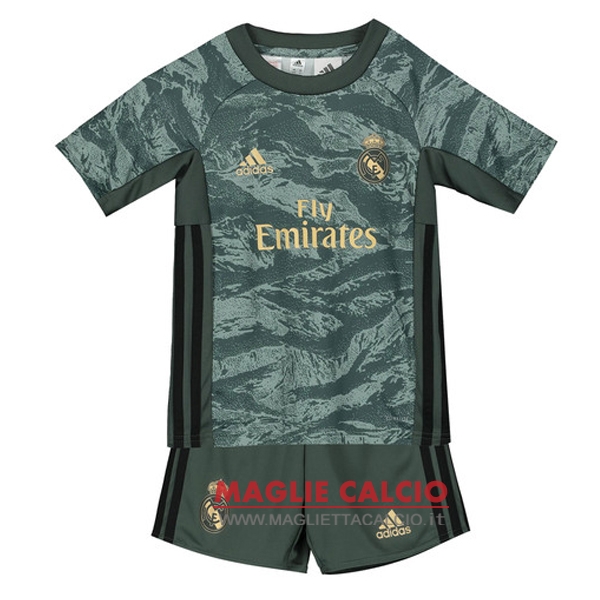 nuova seconda maglietta real madrid set completo bambino portiere 2019-2020