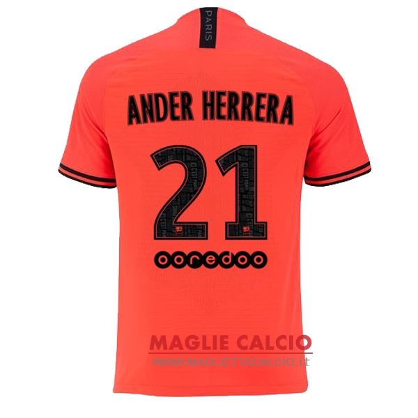 nuova maglietta paris saint germain 2019-2020 ander herrera 21 seconda