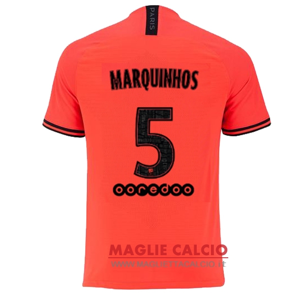 nuova maglietta paris saint germain 2019-2020 marquinhos 5 seconda