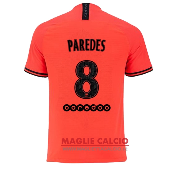 nuova maglietta paris saint germain 2019-2020 paredes 8 seconda