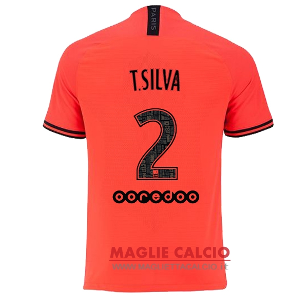 nuova maglietta paris saint germain 2019-2020 t.silva 2 seconda