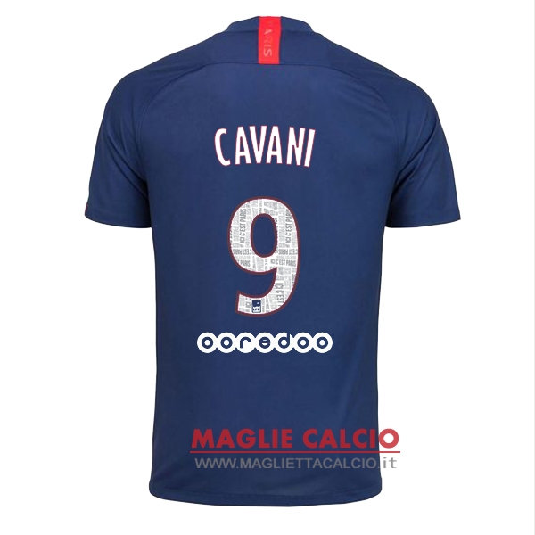 nuova maglietta paris saint germain 2019-2020 cavani 9 prima