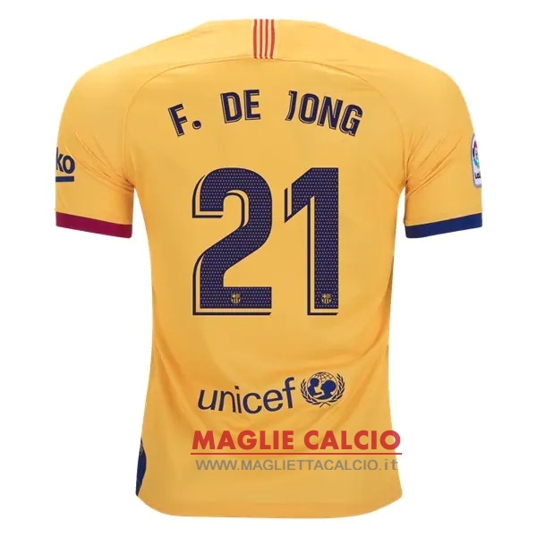 nuova maglietta barcellona 2019-2020 de jong 21 seconda