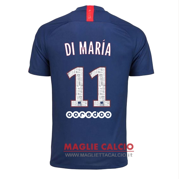 nuova maglietta paris saint germain 2019-2020 di maria 11 prima