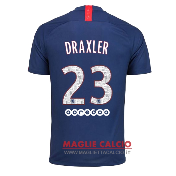 nuova maglietta paris saint germain 2019-2020 draxler 23 prima