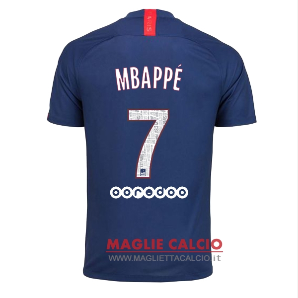 nuova maglietta paris saint germain 2019-2020 mbappe 7 prima