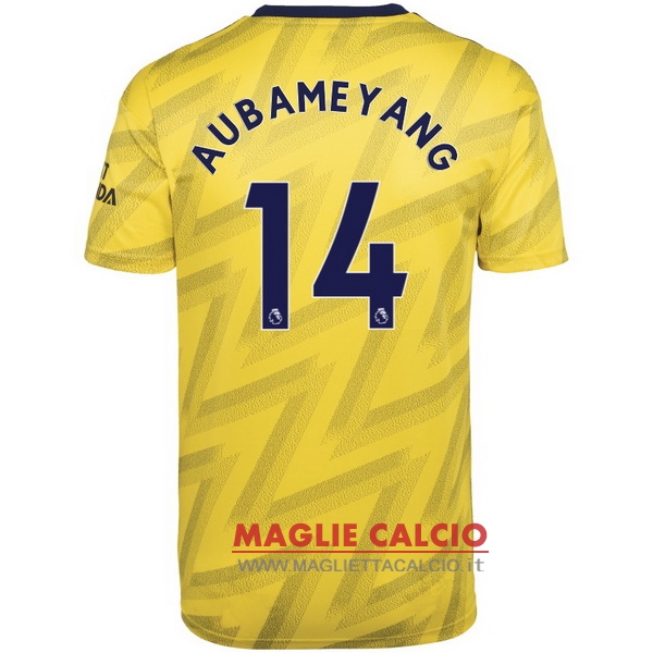 nuova maglietta arsenal 2019-2020 aubameyang 14 seconda