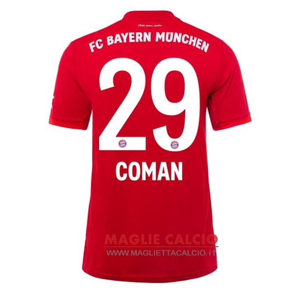 nuova maglietta bayern munich 2019-2020 coman 29 prima