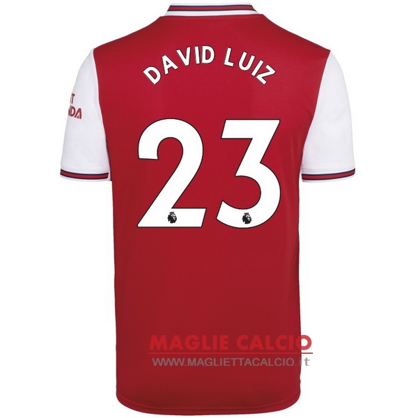 nuova maglietta arsenal 2019-2020 david luiz 23 prima