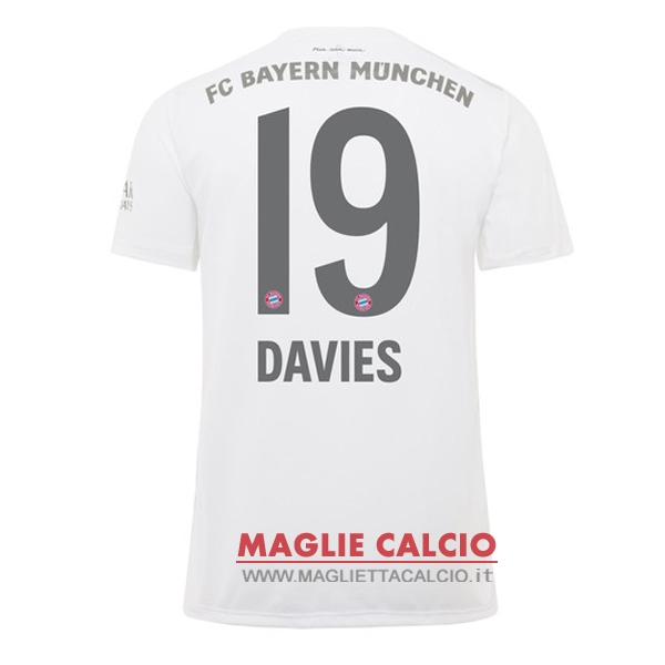nuova maglietta bayern munich 2019-2020 davies 19 seconda