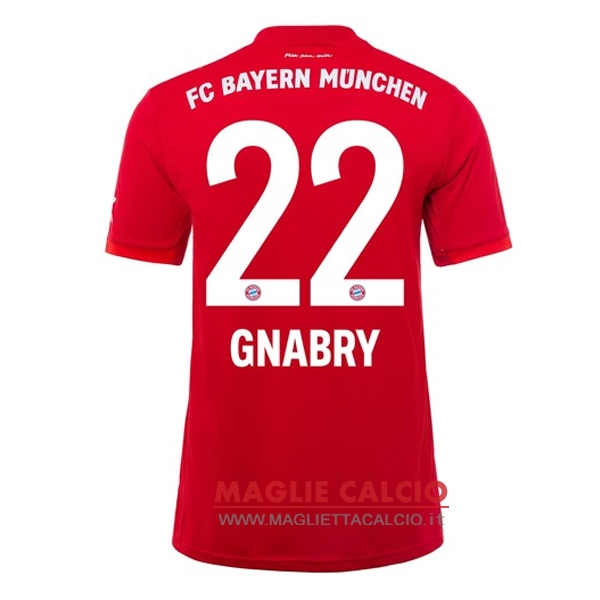 nuova maglietta bayern munich 2019-2020 gnabry 22 prima