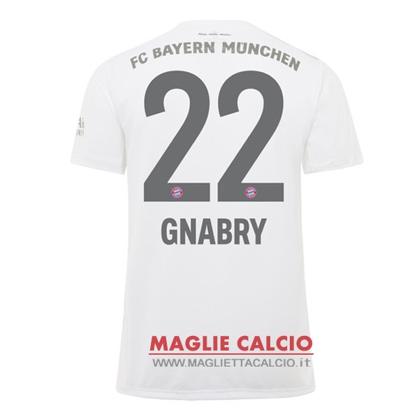 nuova maglietta bayern munich 2019-2020 gnabry 22 seconda