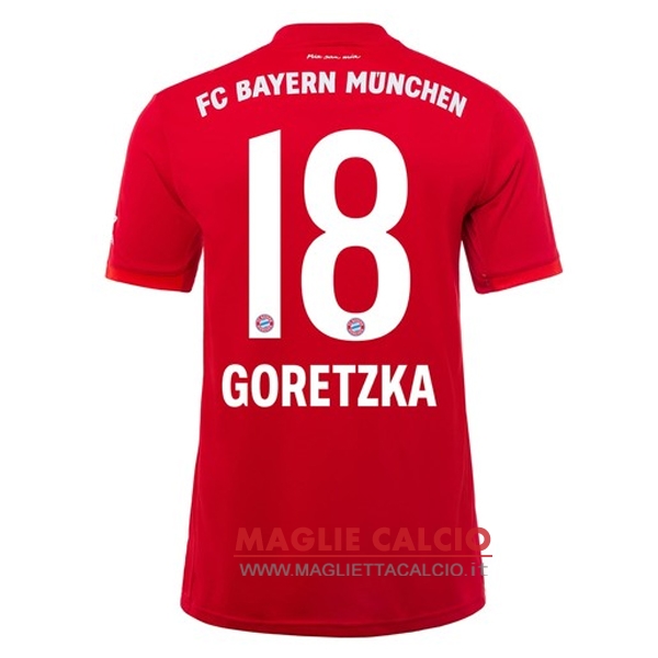 nuova maglietta bayern munich 2019-2020 goretzka 18 prima