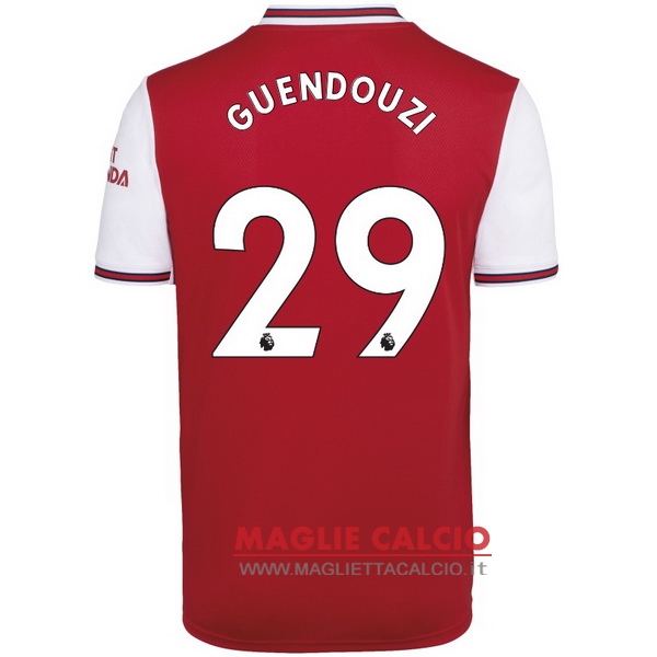 nuova maglietta arsenal 2019-2020 guendouzi 29 prima