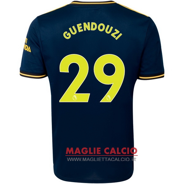 nuova maglietta arsenal 2019-2020 guendouzi 29 terza