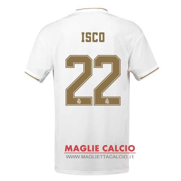 nuova maglietta real madrid 2019-2020 isco 22 prima