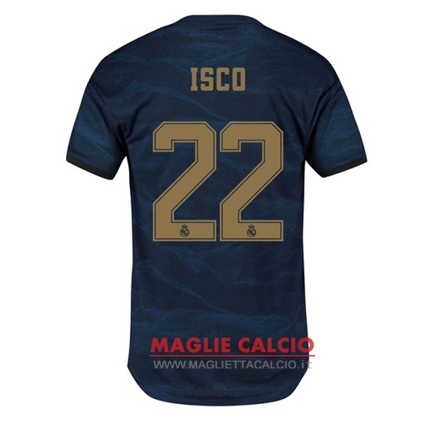 nuova maglietta real madrid 2019-2020 isco 22 seconda