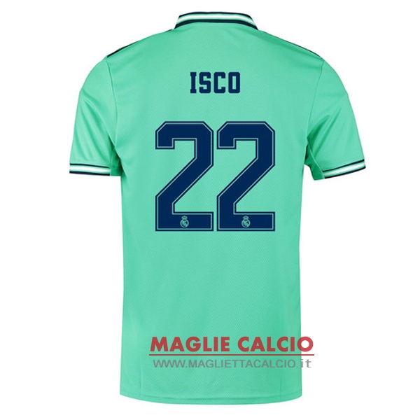 nuova maglietta real madrid 2019-2020 isco 22 terza