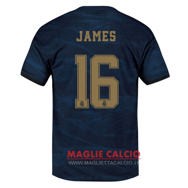 nuova maglietta real madrid 2019-2020 james 16 seconda