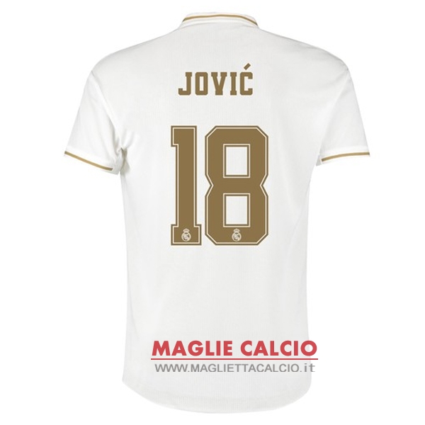nuova maglietta real madrid 2019-2020 jovic 18 prima