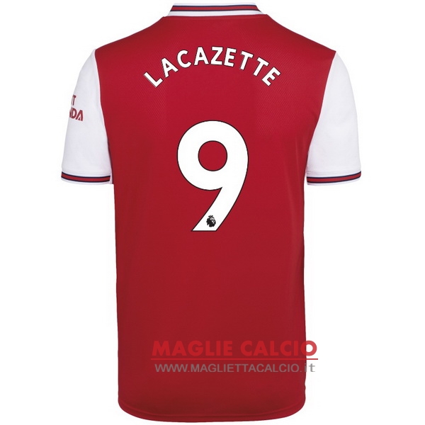 nuova maglietta arsenal 2019-2020 lacazette 9 prima