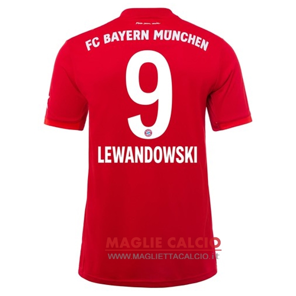 nuova maglietta bayern munich 2019-2020 lewandowski 9 prima
