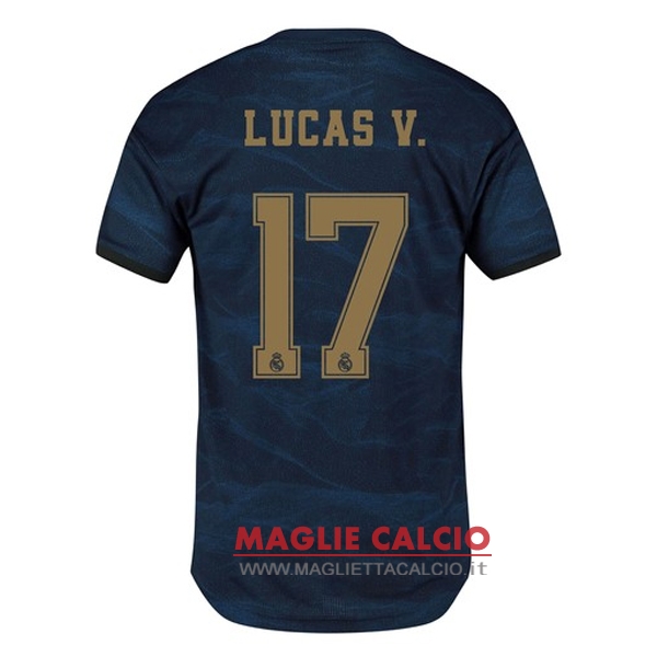 nuova maglietta real madrid 2019-2020 lucas v. 17 seconda