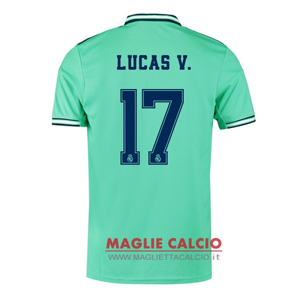 nuova maglietta real madrid 2019-2020 lucas v. 17 terza