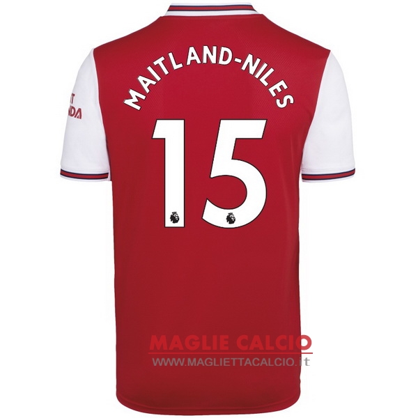 nuova maglietta arsenal 2019-2020 maitland niles 15 prima