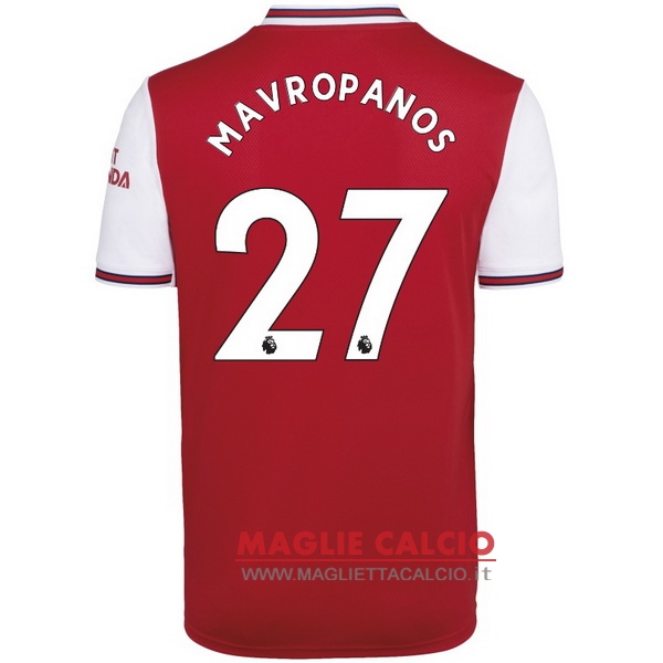 nuova maglietta arsenal 2019-2020 mavropanos 27 prima