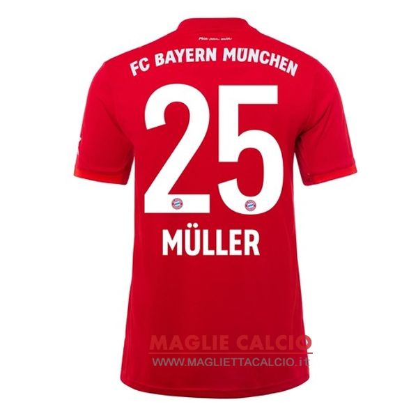 nuova maglietta bayern munich 2019-2020 muller 25 prima