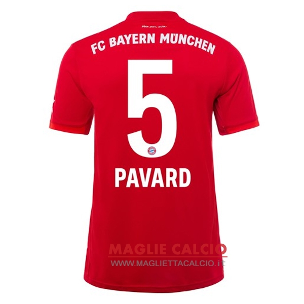 nuova maglietta bayern munich 2019-2020 pavard 5 prima