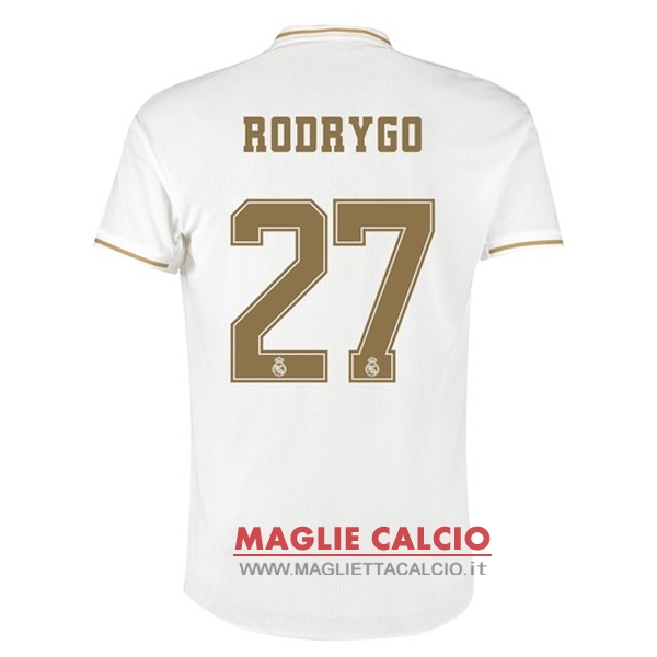 nuova maglietta real madrid 2019-2020 rodrygo 27 prima