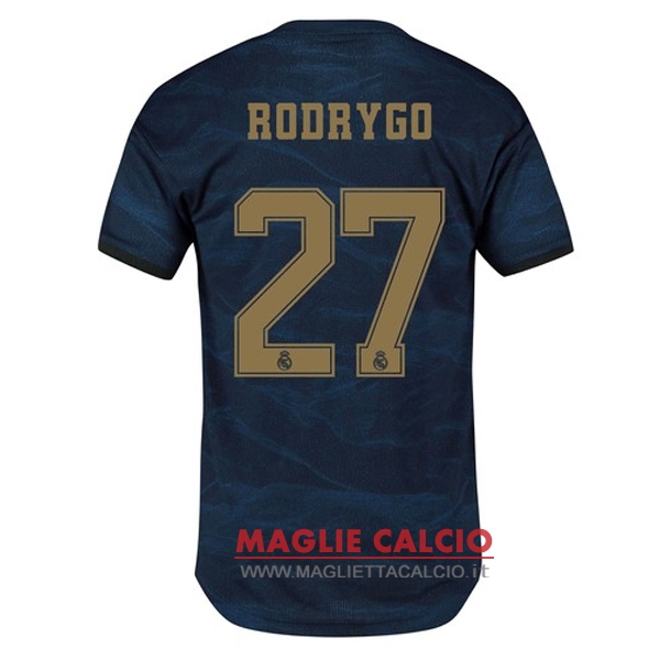 nuova maglietta real madrid 2019-2020 rodrygo 27 seconda