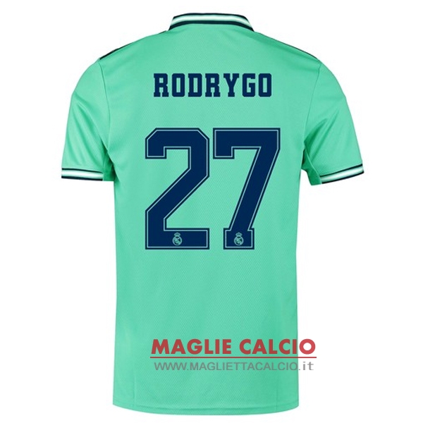 nuova maglietta real madrid 2019-2020 rodrygo 27 terza