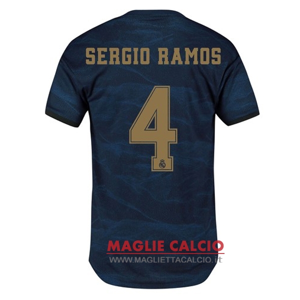 nuova maglietta real madrid 2019-2020 sergio ramos 4 seconda