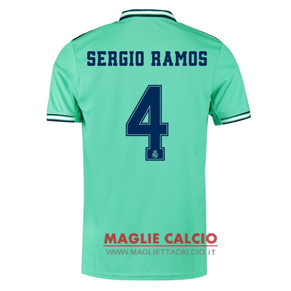 nuova maglietta real madrid 2019-2020 sergio ramos 4 terza